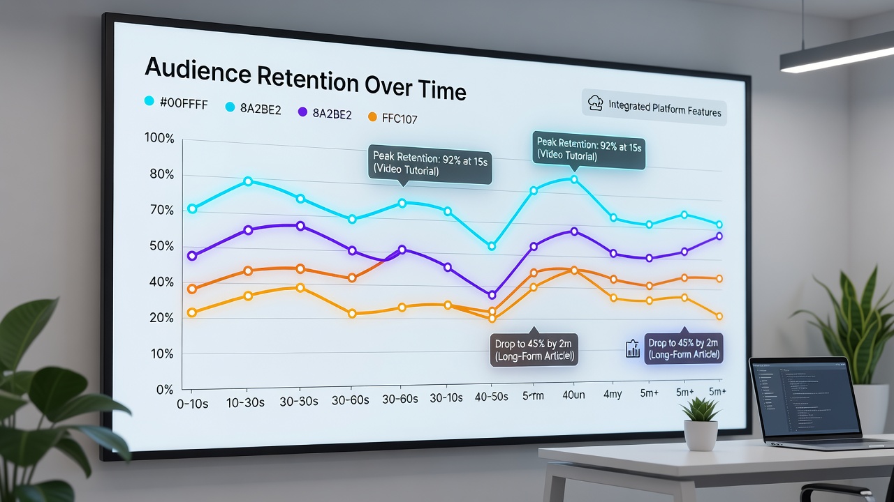Analyzing Audience Retention Patterns Using Integrated Platform Features in the Digital Publishing Space